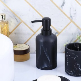 Δοχείο Κρεμοσάπουνου 300ml (Φ7.3x17.5) T-D Marble Black 62122761