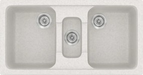 Sanitec Classic 325 (97×51) - Γρανιτένιος νεροχύτης - Metallic ICE