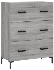 vidaXL Ντουλάπι Γκρι Sonoma 69,5 x 34 x 180 εκ. Επεξεργασμένο Ξύλο