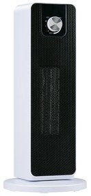 Κεραμικό Αερόθερμο Δαπέδου Πύργος Φορητό Λευκό/Μαύρο 800/2000W ALPINA