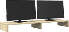 vidaXL Βάση Οθόνης Sonoma Δρυς 100x27x10 εκ. από Επεξ. Ξύλο