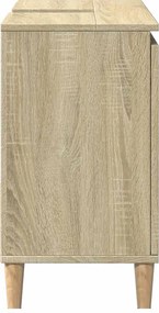 vidaXL Ντουλάπι Μπάνιου Sonoma Δρυς 65x33x60 εκ. Επεξεργασμένο Ξύλο