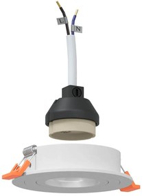 vidaXL Spotlights με προβολείς 6 pcs Λευκό 9 x 9 x cm Αλουμίνιο