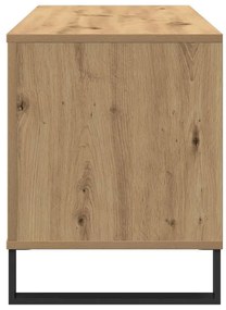 vidaXL Ντουλάπι δίσκων βινυλίου με ράφι artisan δρυς 100 x 38 x 48 εκ.