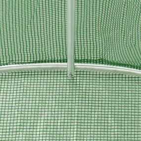 Θερμοκήπιο Πράσινο 40 μ² 8 x 5 x 2,3 μ. με Ατσάλινο Πλαίσιο - Πράσινο
