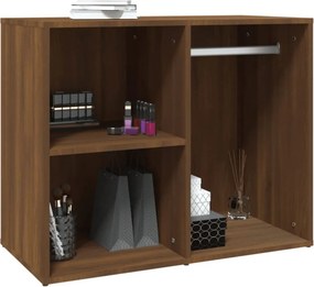 vidaXL Ντουλάπι Γυαλιστερό Καφέ Δρυς 80x40x65 εκ. Επεξεργασμένο Ξύλο