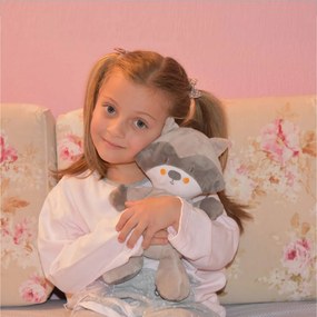 Φωτεινός Αγκαλίτσας Με Ήχο Bebe Stars Raccoon 856-186