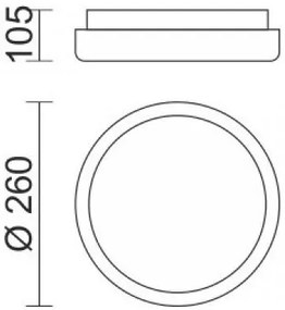 Πλαφονιέρα οροφής Ring P LED-18W