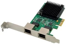 POWERTECH κάρτα επέκτασης PCIe σε 2x RJ45 2.5G ST7275, RTL8125B