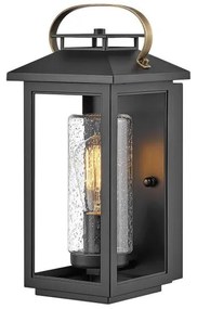 Φανάρι Απλίκα Φωτιστικό Τοίχου 1xE27 IP44 35cm Atwater Quintiesse Elstead Lighting-QN-ATWATER-S-BK-Μαύρο QN-ATWATER-S-BK