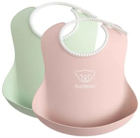 Σετ Σαλιάρες BabyBjorn Powder Green/Pink