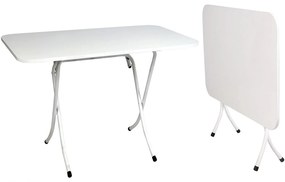 Τραπέζι πτυσσόμενο λευκό μέταλλο 70x110cm-06512401