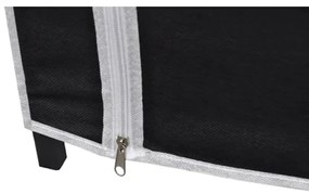 vidaXL Ντουλάπα Αναδιπλούμενη Μαύρη 110 x 45 x 175 εκ.