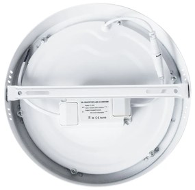 GloboStar® 60202 Εξωτερικό LED Panel Φ22cm 20W 2060lm 120° AC 220-240V IP20 Φ22.2 x Υ3cm Θερμό Λευκό 2700K - 3 Χρόνια Εγγύηση