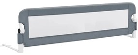 vidaXL Μπάρα Κρεβατιού Προστατευτική Γκρι 120 x 42 εκ. από Πολυεστέρα