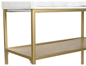 Σκευοθήκη DKD Home Decor Λευκό Χρυσό Μέταλλο Ξύλο από Μάνγκο 91 x 44 x 152 cm