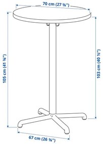 STENSELE τραπέζι μπαρ, 70 cm 092.882.24