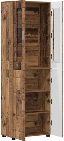 vidaXL Highboard FLORIN 60 x 35 x 182 εκ. Παλιό ξύλο
