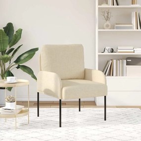 vidaXL Καναπέδες με μαξιλάρι 55cm Κρεμ Κόντρα πλακέ