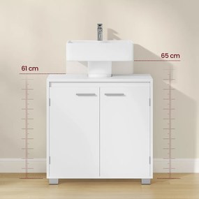 Ντουλάπι Νιπτήρα Μπάνιου (60x30x60) Vasagle BBK506W01V1