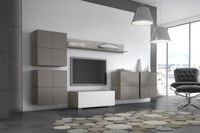 Σύνθεση σαλονιού &quot;SMART 4B&quot; σε χρώμα σταχτί-λευκό