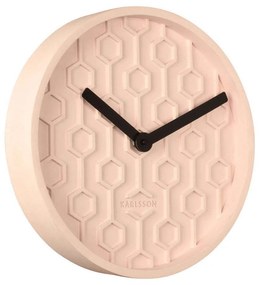 Ρολόι Τοίχου Honeycomb KA5869PI 31x5cm Pink Karlsson Cement