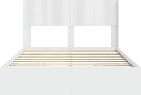 vidaXL Καλάθι με αποθήκη και κεφαλάρι Λευκό 140 x 190 cm