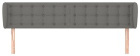 vidaXL Κεφαλάρι με Πτερύγια Σκούρο Γκρι 163x16x78/88 εκ. Υφασμάτινο