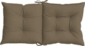 vidaXL Μαξιλάρια Καρέκλας 2 τεμ. Taupe 100x50x7εκ. Ύφασμα