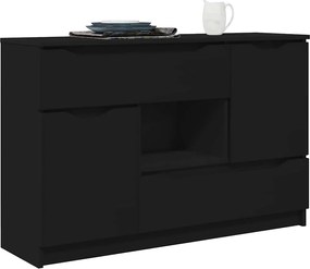 vidaXL Πλαϊνό γραφείο Μαύρο 100 x 30 x 65,6 Επεξεργασμένο ξύλο