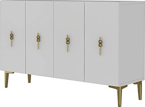 Console Salkım 120 - White, Gold White
Gold