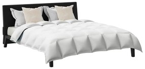 vidaXL Set Παπλώματος Χειμώνα 3 pcs Λευκό 240 x 200 cm Μικροΐνες, Βαμβάκι