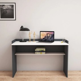 ΓΡΑΦΕΙΟ ΜΕΛΑΜΙΝΗΣ ΓΚΡΙ ΛΕΥΚΟ CLASSIKER HM9227.13 118x58x80Υεκ.