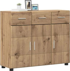 vidaXL Πλαϊνό γραφείο με ράφι FLORIN Artisan Oak 88,5 x 30,5 x 73 εκ