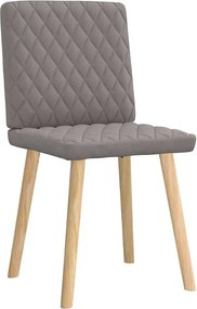 vidaXL Πολυθρόνες Τραπεζαρίας 2 τεμ. Taupe Υφασμάτινες