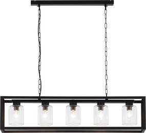 Κρεμαστό Πολύφωτο Macari 113cm Μαύρο