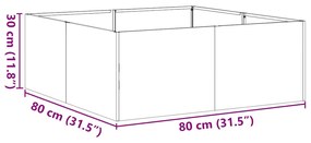 ΖΑΡΝΤΙΝΙΕΡΑ ΛΕΥΚΗ 80X80X30 ΕΚ. ΑΠΟ ΧΑΛΥΒΑ 860802