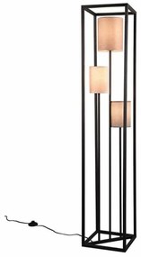 Φωτιστικό Δαπέδου Ross 403100317 29x29x153cm 3xE27 25W Black-Beige Trio Lighting