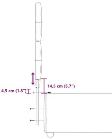 Κρεβάτι Boxspring με Στρώμα Σκούρο Γκρι 90x200 εκ. Υφασμάτινο - Γκρι