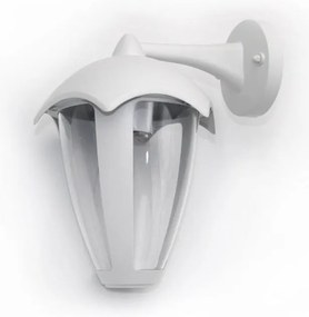 Adeleq Φανάρι Αλουμινίου Επίτοιχο Προς Κάτω H28.5cm E27 IP44 Λευκό 9-3620