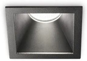 Χωνευτό Σποτ Φωτιστικό Οροφής LED 11W IP65 3000K Μαύρο Game Trim 327761 Ideal Lux-327761-Μαύρο 327761