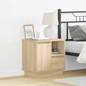 vidaXL Κομοδίνο με Sonoma Δρυς 50 x 34.5 x 50 εκ. Επεξεργασμένο ξύλο