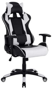 Πολυθρόνα Gaming 64,5x70x(123-130) HM1072.04 Black-White