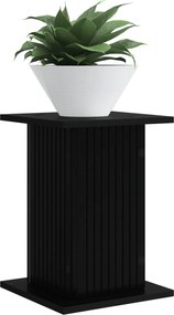 vidaXL Βάση φυτών 2 pcs Μαύρο 30,5 x 30 x 43 εκ Επεξεργασμένο Ξύλο