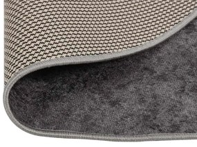 vidaXL Χαλί Πλενόμενο Αντιολισθητικό Γκρι Ø 120 εκ.