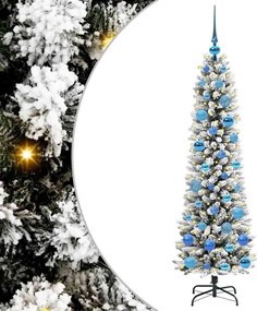 vidaXL Τεχνητό Χριστουγεννιάτικο Δέντρο με 150 LED Λευκό 150 cm