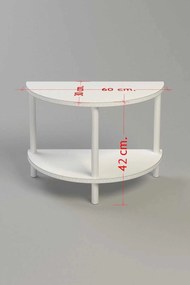 Βοηθητικό Τραπεζάκι Λευκό MEFACLI 60x30x42