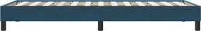 vidaXL Box Spring Κρεβάτι χωρίς στρώμα Σκούρο μπλε Βελούδινο