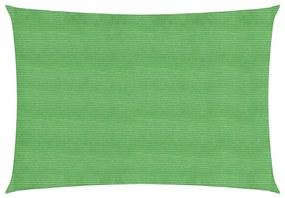vidaXL Πανί Σκίασης Ορθογώνιο Ανοιχτό Πράσινο 2,5x5 μ. HDPE 160 γρ./μ²