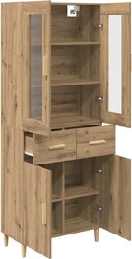 vidaXL Highboard Artisan Oak 69,5 x 34 x 180 εκ. Επεξεργασμένο ξύλο
